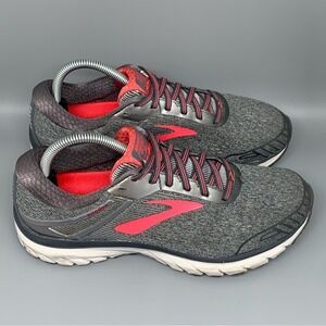 Brooks Adrenaline GTS 18 Gray Pink Running Shoes Women's Sz 9.5